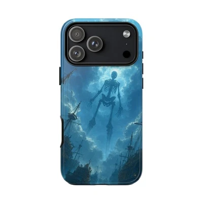 For iPhone / Galaxy / Pixel | Phone Case - Giant Skeleton Pirate Ships - Image 1 of 4