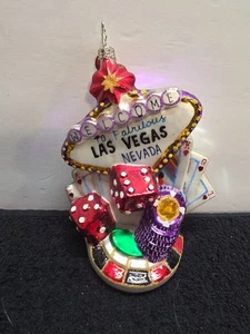 2006 Christopher Radko Welcome To Fabulous Las Vegas NV. Ornament Pre-owned (JM) - Picture 1 of 9