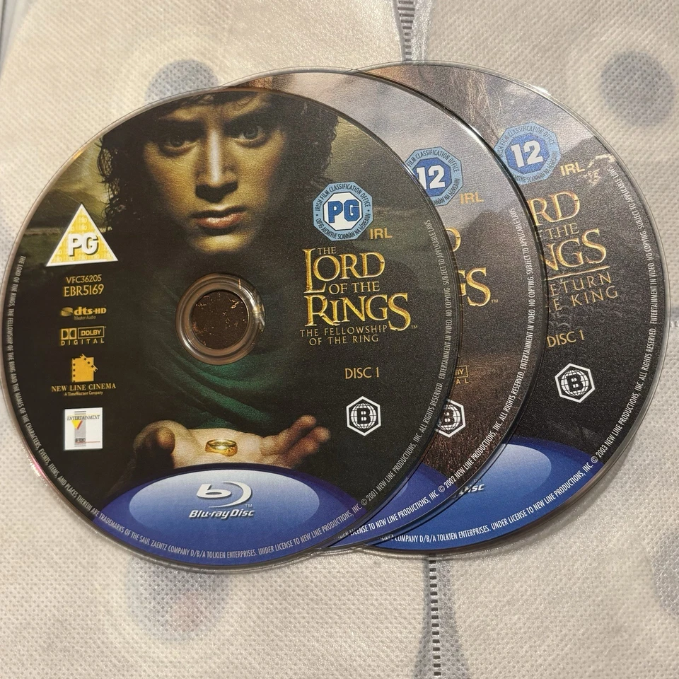 The Lord Of The Rings Trilogy - Blu Ray *DISCS ONLY* - Image 1 of 1