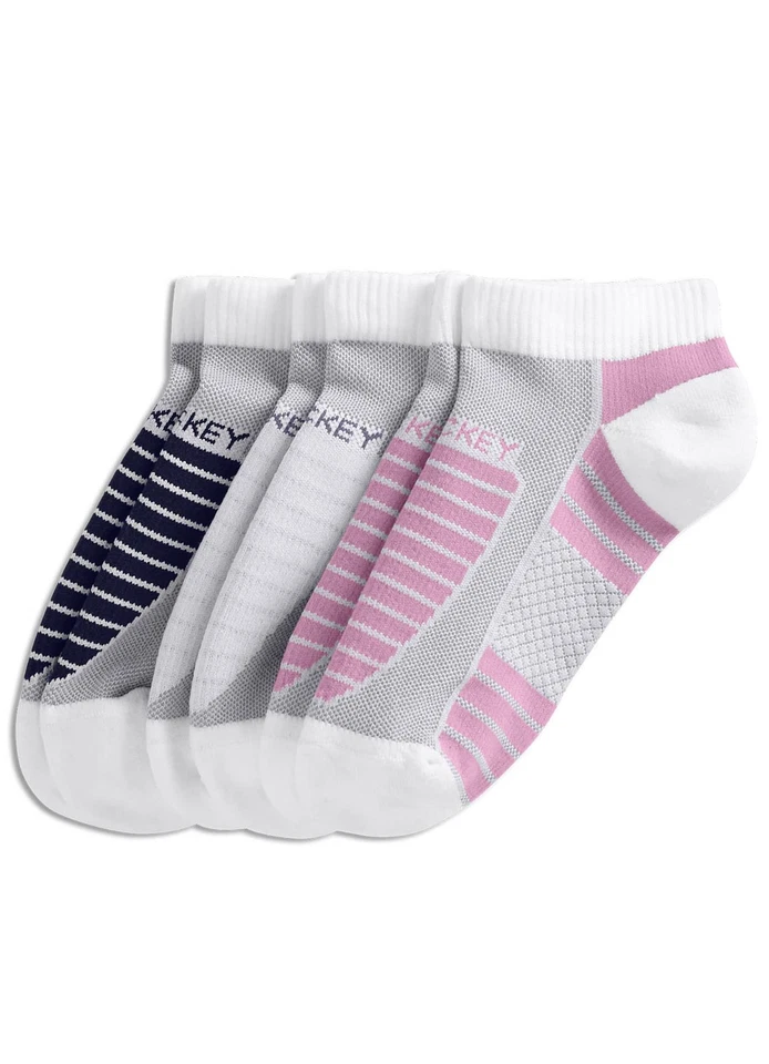 Meias esportivas femininas Jockey corte baixo - Pacote com 3 - Imagem 1 de 1