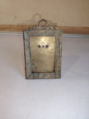 Ancien cadre photo a accrocher au mur ou poser sur un meuble laiton et bronze - Photo 1/4