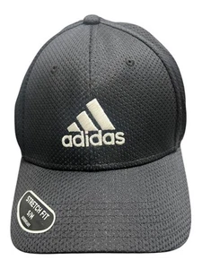 Adidas Men's AEROREADY Hat – Black/White Stretch-Fit (S/M) - Picture 1 of 1
