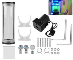 800 L/h Wasserpumpe Pumpentank Set für PC CPU Wasserkühlung System DIY Kit - Bild 1 von 10