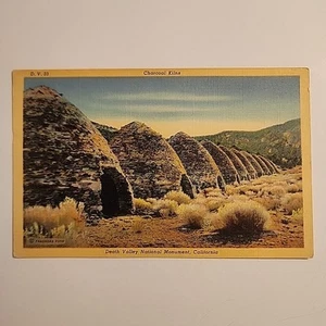 Charcoal Kilns Death Valley CA Vintage Linen  Postcard Frashers Foto D.V.33 - Picture 1 of 5