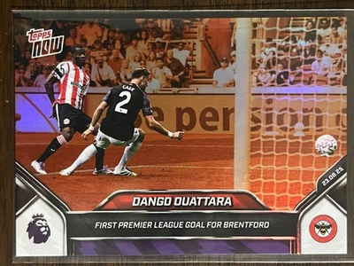 2025-26 Premier League Topps NOW #9 Dango Ouattara Brentford ORANGE 07/25 - Image 1 of 2