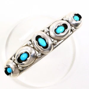 Jewelry Silver Bangle Turquoise About19.0g About14.5cm Free shipping Used - Picture 1 of 3