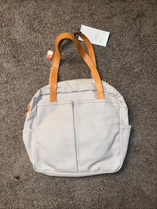 joshu+vela borsa utility con zip in pelle di cotone tela - Foto 1 di 3