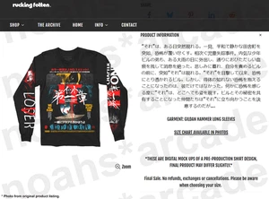 Rare Rucking Fotten IT 'You'll Float Too' Long Sleeve L Shirt Clown Pennywise LE - Foto 1 di 5