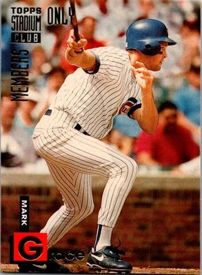 1994 Stadium Club Members Only 50 #10 Mark Grace - Image 1 of 2