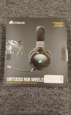 Auriculares de diadema de carbono Corsair CA-9011185-NA Virtuoso RGB para juegos - OBN - N5 Foto 1 de 3