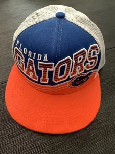 University Of Florida Gators Mesh Adjustable Snapback Cap Hat Large Print NCAA - Picture 1 of 4