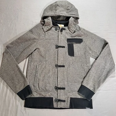 Sudadera con Capucha Ezekiel Cremallera Gris Oscuro con Negro Para Hombre M - Cremallera y Botón Estilo EF124014 Foto 1 de 4