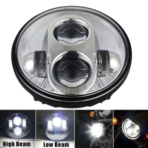 5,75" LED Phare de projecteur de moto Feux de route et bas pour Harley Triumph - Photo 1/9