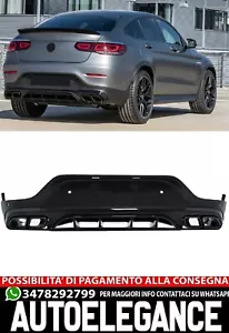Difusor Trasero Con Tubo de Escape Negro Adecuado para Mercedes Glc - Imagen 1 de 10