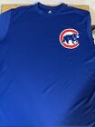 Mlb Chicago Cubs Majestic Xl Mens Cool Base Short Sleeve Blue T-Shirt?Euc