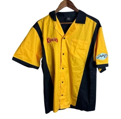 Camisa masculina Kahlua licor Hilton boliche rockabilly tamanho grande - Imagem 1 de 4