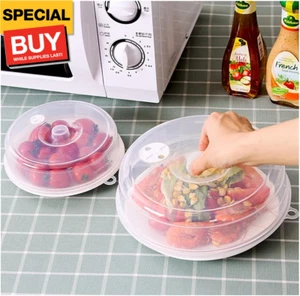 Microwave Splatter Cover for Food, BPA-Free Steam Vents Microwave Plate Cover wi - Picture 1 of 9