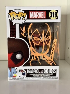 deadpool as bob ross funko 319 Signed Twice By Rob Liefeld - Picture 1 of 9