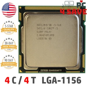 Intel Core i5-760 SLBRP 2.80GHz (Turbo 3.33GHz) 8M 4-Core LGA-1156 Desktop CPU - Picture 1 of 1