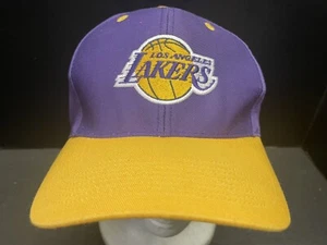 Los Angeles Lakers Vintage Athletic Snapback Hat Logo Athletic. Purple / Yellow - Picture 1 of 9
