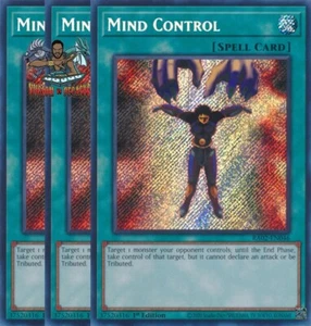 Yugioh! 3x Control Mental RA02-EN046 Secreto Raro 1ª Edición Casi Nuevo - Imagen 1 de 1