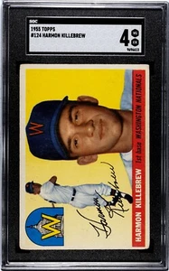 1955 Topps Baseball - #124 Harmon Killebrew HOF RC Centered SGC 4 No PSA - Picture 1 of 2