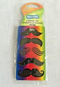 Regenbogen Schnurrbärte Kofferanhänger Neu im Paket Koffer Identifikation von Mood - Bild 1 von 2