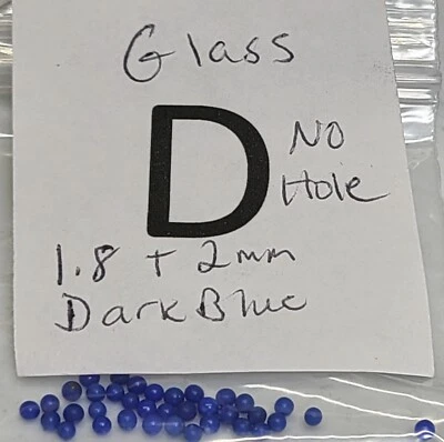 Vtg No Hole 1mm 2mm 3mm + Turquoise Color Bead Rhinestone Jewelry Repair 5014 - Image 1 of 4