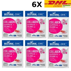 6X DHC Collagen Gummy 20000mg Bright Skin Biotin Vitamin C B12 40 Gummies 120g. - Picture 1 of 10