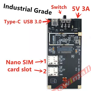 For Quectel RM500Q Sub 6GHz module Dedicated M.2 to USB3.0 Type-C Adapter Board - Picture 1 of 3