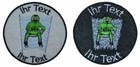 WOK Wok WM Aufnäher m Wunschtext Verein Patch 8cm (516-1)