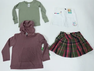 Toddler Girls 4 Piece Long Sleeve Hoodie Tee Skort Skirt Set Size 2T NEW - Picture 1 of 4