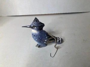 Vintage Blue Jay Songbird Christmas Ornament, Beautiful Blue, Pre-owned - Picture 1 of 4