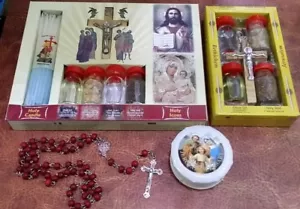 Juego de 2 Agua Santa, Aceite de Unción, Rosario - Iglesia del Santo Sepulcro Jerusalén - Imagen 1 de 2
