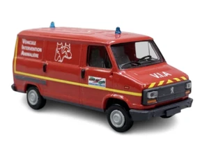 Brekina 1982 Peugeot J5 VIA Red HO Scale 1:87 Model Car - Picture 1 of 6