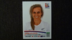 PANINI WORLD CUP WOMEN CANADA 2015 HANNAH WILKINSON NEW ZEALAND VIGNETTES # 79 