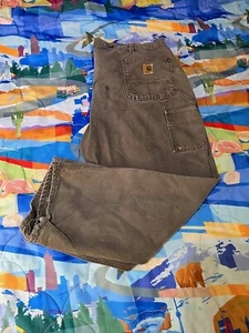 Carhartt B136 DKB Herren Double Knee Jeans Distressed 44x30 Holzfäller Skater Boy - Bild 1 von 9