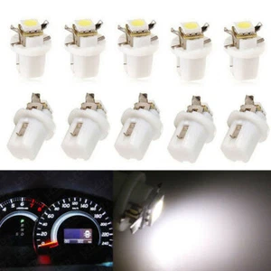 10X B8.5D 509T 5050 LED SMD T5 White Lamp Car Gauge Speedo Dash Bulb Dashboard - Bild 1 von 17