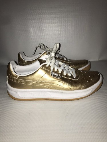 Puma California 368138 02 Sneakers da ragazza oro metallizzato taglia US 6 5C EU 38 5