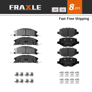 8X Front & Rear Ceramic Brake Pads For Ford Explorer Flex Taurus Lincoln Mkt Mks - Picture 1 of 8