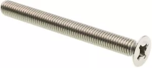 Tornillo de máquina de perno avellanado con cabeza plana Phillips métrico de 4" M8 x 100 mm 2 piezas - Imagen 1 de 6