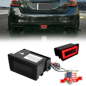 Smoked Lens LED Rear Fog Light, Brake Backup Reverse For 15-21 Subaru WRX STi - Picture 1 of 12