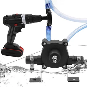 Electric Drill Pump Diesel Oil Fluid Water Pump Hand Home Garden Outdoor Tool - Picture 1 of 10
