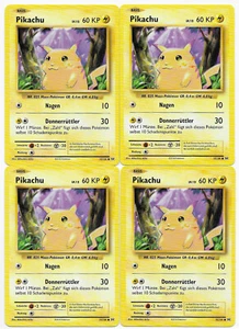 Play Set - 4 x Pikachu # 35/108 Common Evolution 2016 Pokemon Deutsch Mint - Bild 1 von 1