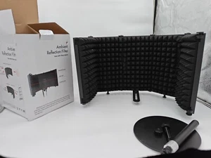 Ambient Reflection Filter Portable Microphone Vocal Booth Isolation Shield Toner - Picture 1 of 4