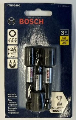 BOSCH ITNS2492 3 Pc. Impact Tough 2-9/16 In. Nutsetter Set - Image 1 of 2