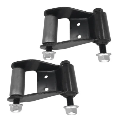 Kit de reparación de soporte de grillete de resorte de hoja trasera de 2 piezas para Ford E-150 Mazda 722-001 Foto 1 de 4