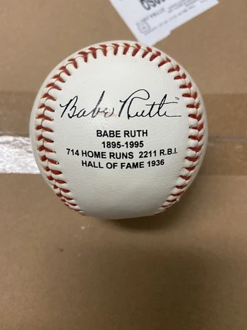 BABE RUTH FACSIMILE SIGNED STAT BALL COMMEMORATIVE Cover