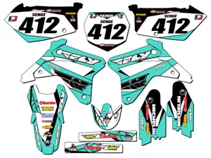 2005-2006 RMZ 450 13 FLY Turquoise Senge Graphics Kit Compatible with Suzuki - Bild 1 von 10