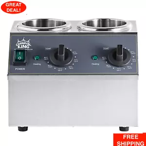 32 oz. Elektrischer doppelter Edelstahl Saucen-/Topping Flaschenwärmer 400W, 120V - Bild 1 von 24